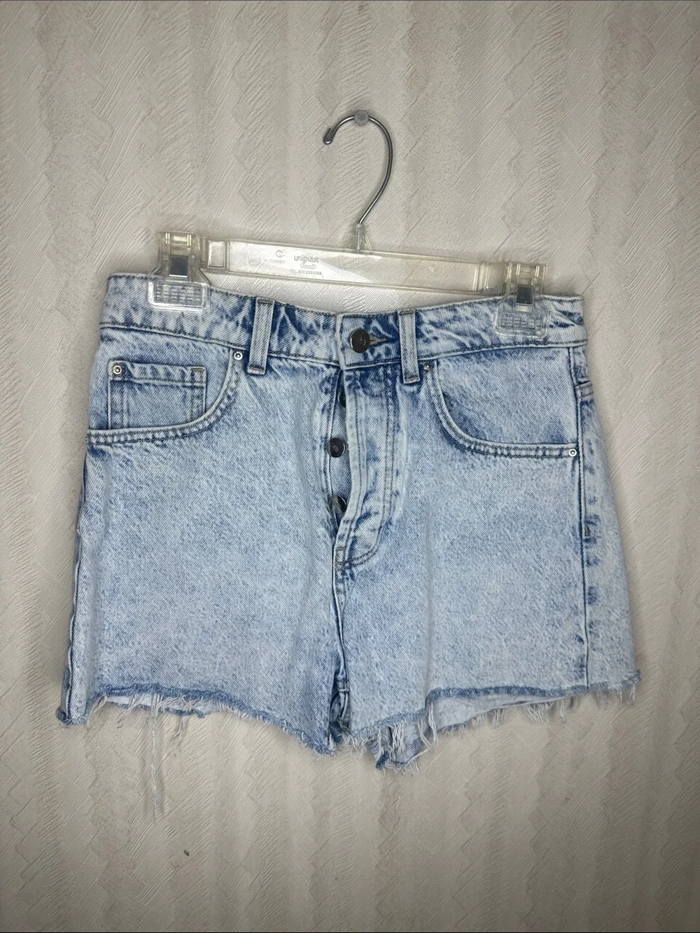 ❤️ ZARA Light Wash Denim High-Rise Women's Shorts SIZE 6